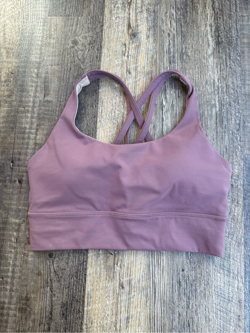 lululemon athletica Mauve Crisscross Strappy Sports Bra size 6